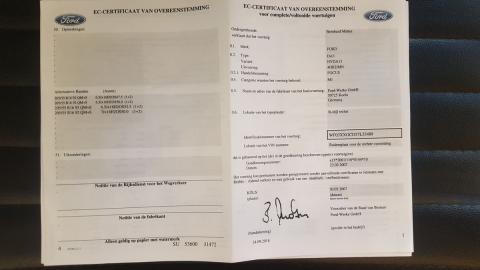 Certificat de conformité Ford Gratuit