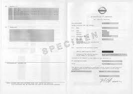 Certificat de conformité Nissan Gratuit