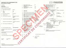 Certificat de Conformité Mazda